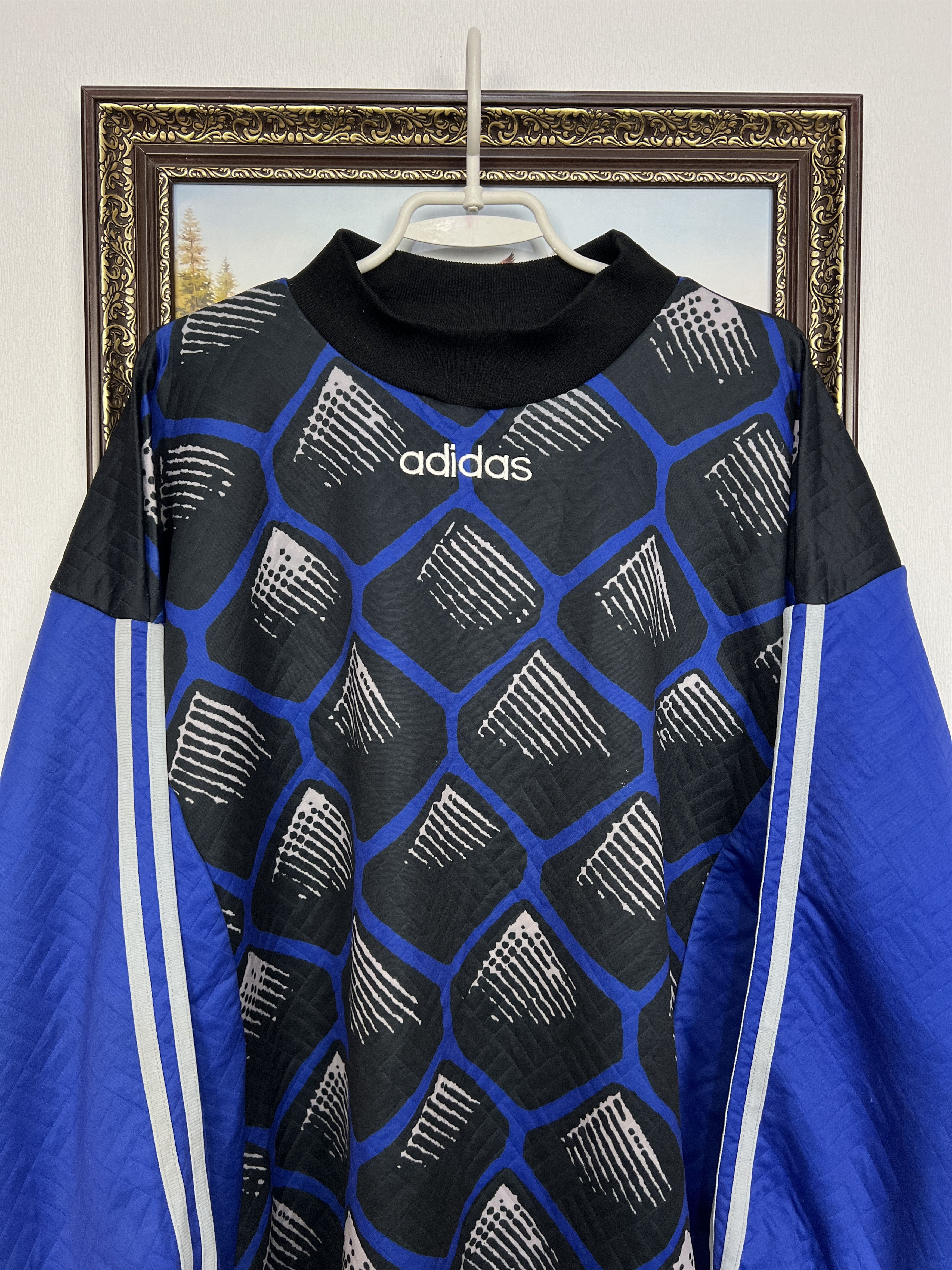 Adidas Vintage Football Goalkeeper Template Shirt Jersey Trikot Size US XXL / EU 58 / 5 - 2 Thumbnail
