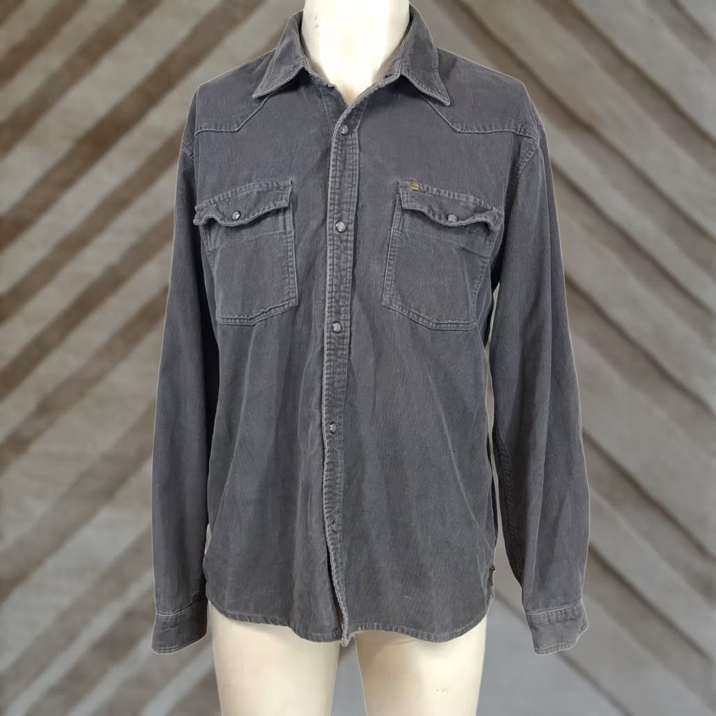 Quiksilver VINTAGE QUICKSILVER Shirt Mens Medium Gray Western BOARD SNAP FRONT Y2K Size US M / EU 48-50 / 2 - 1 Thumbnail