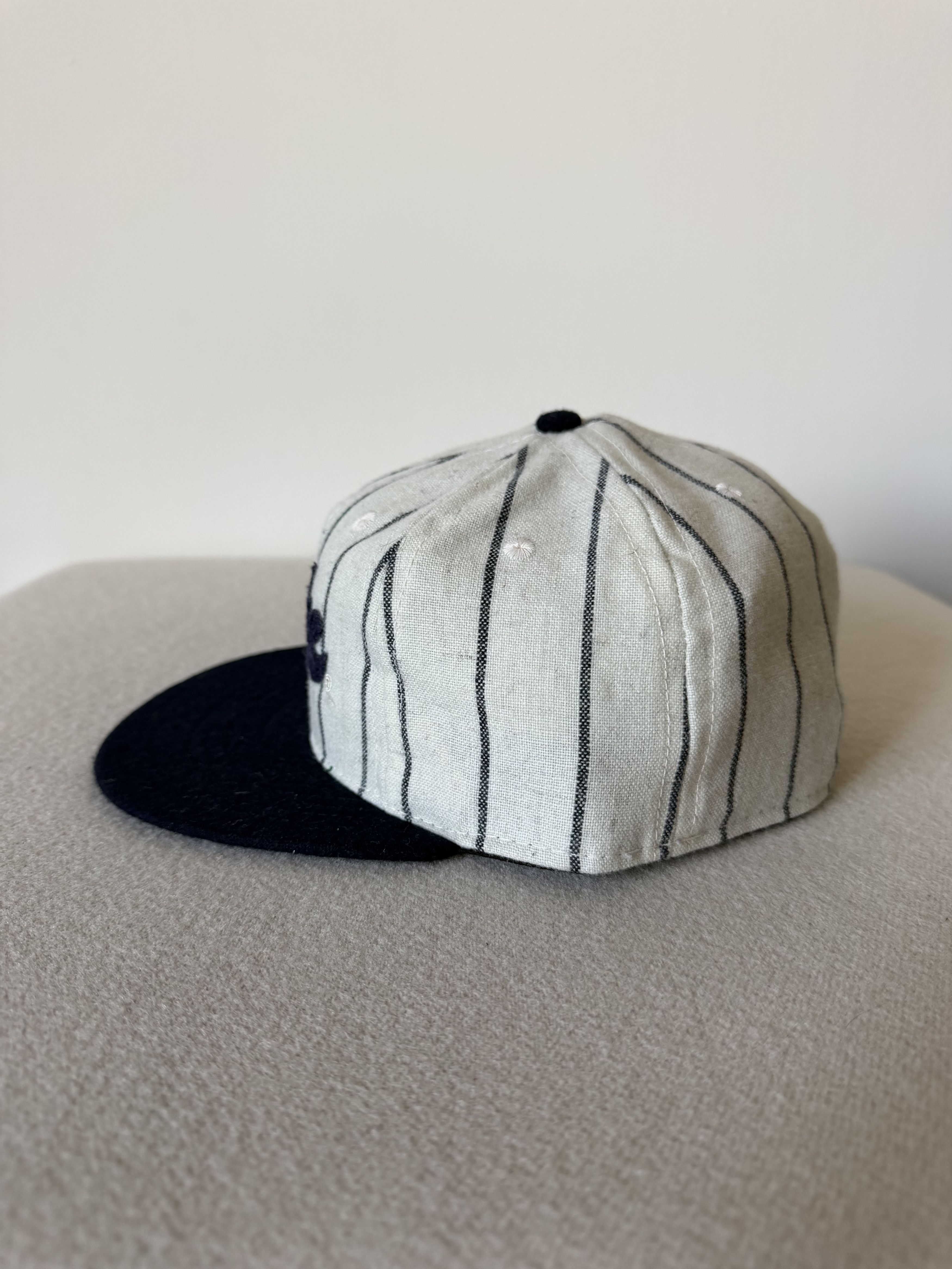 Ebbets Field Flannels 7 5/8 Ebbets Duke University Pinestripe Script Vintage Hat Size ONE SIZE - 2 Thumbnail