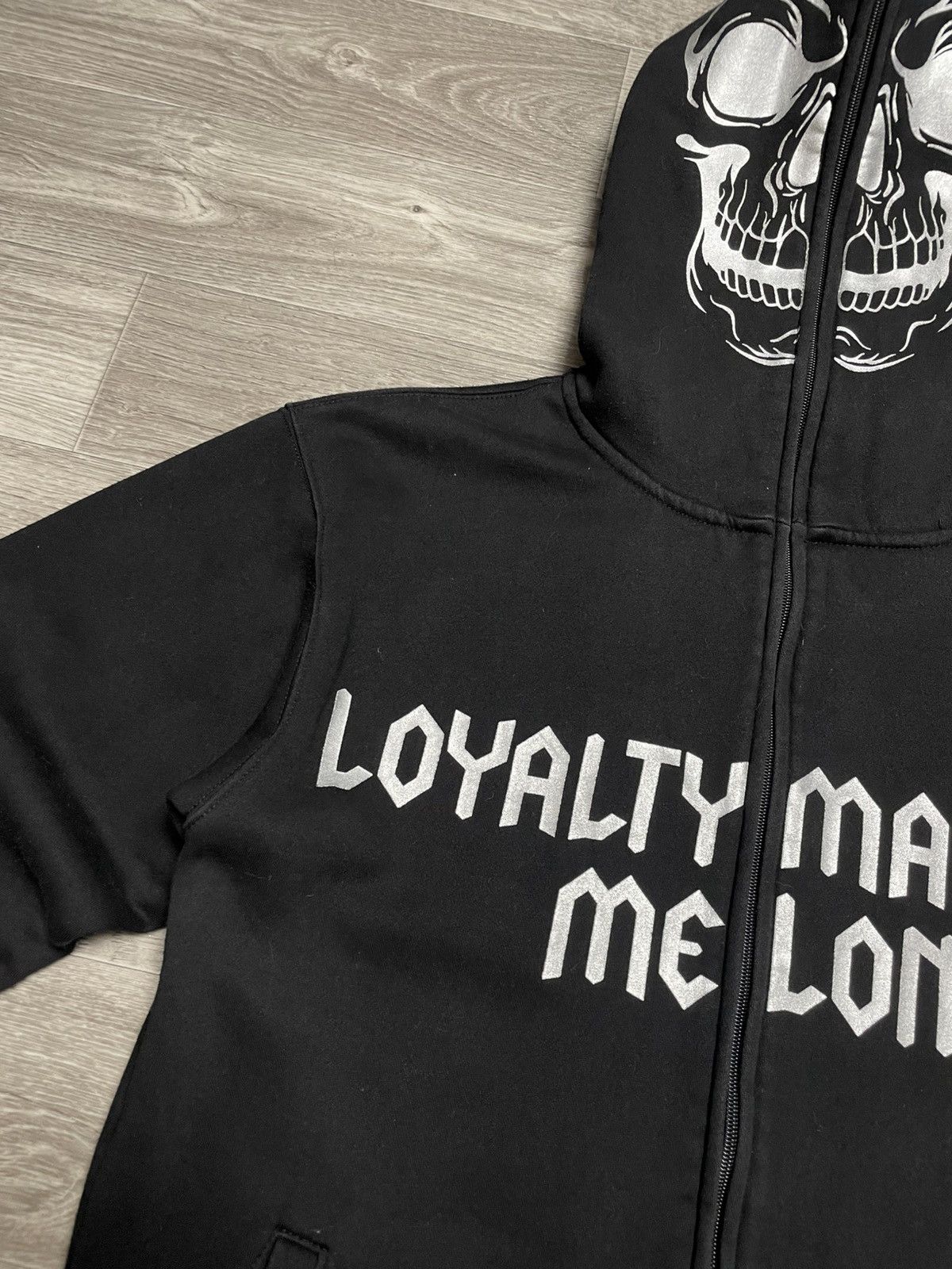 Other Vintage Skeleton Skull Head Full Zip-Up Hoodie Y2K Size US M / EU 48-50 / 2 - 7 Thumbnail