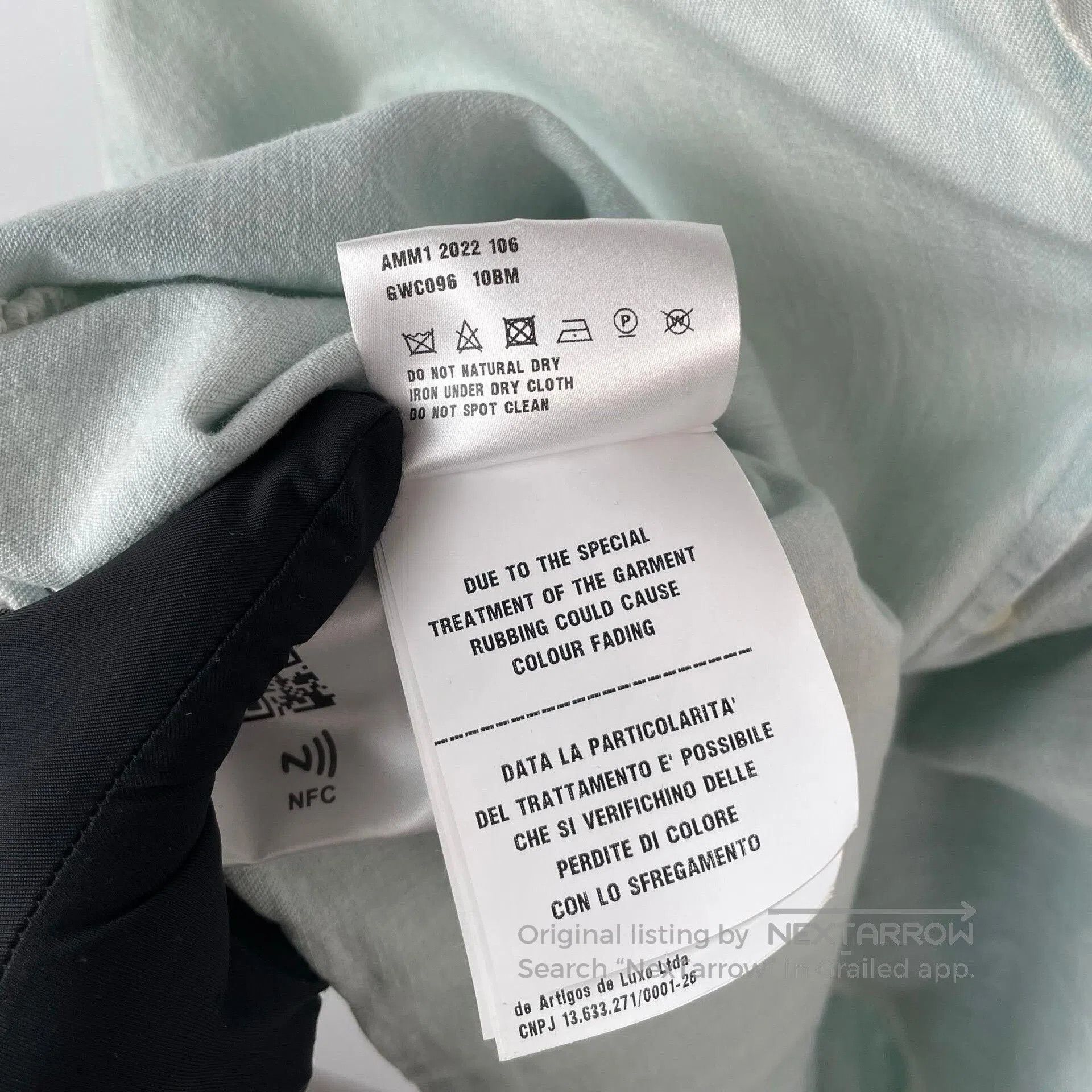 Miu Miu MiuMiu Light Blue Gradient Denim Shirt. Size S / US 4 / IT 40 - 9 Thumbnail