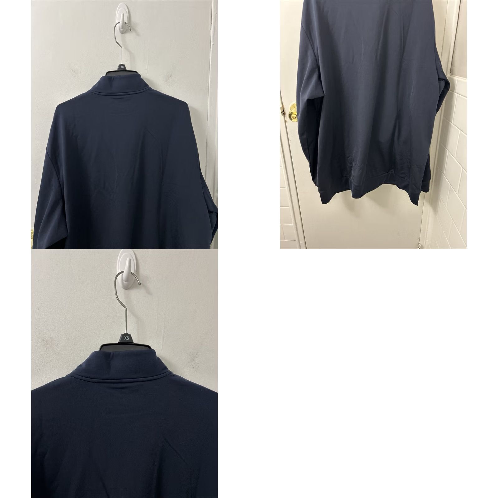 Adidas Adidas Track Jacket Mens 2XL Navy Blue Primegreen 3 Stripe Full Zip L/S Size US XXL / EU 58 / 5 - 8 Thumbnail