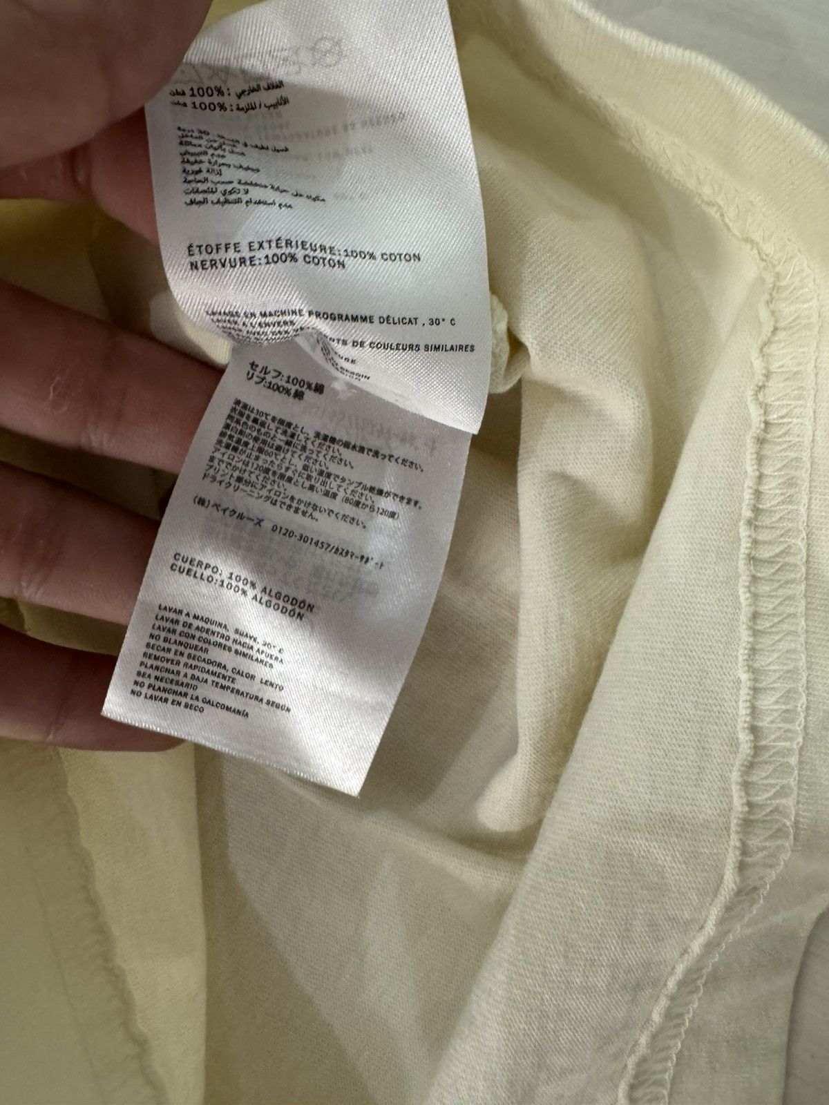 Kith Kith K shield pocket tee sandrift size XS used spring 2025 Size US XS / EU 42 / 0 - 7 Thumbnail