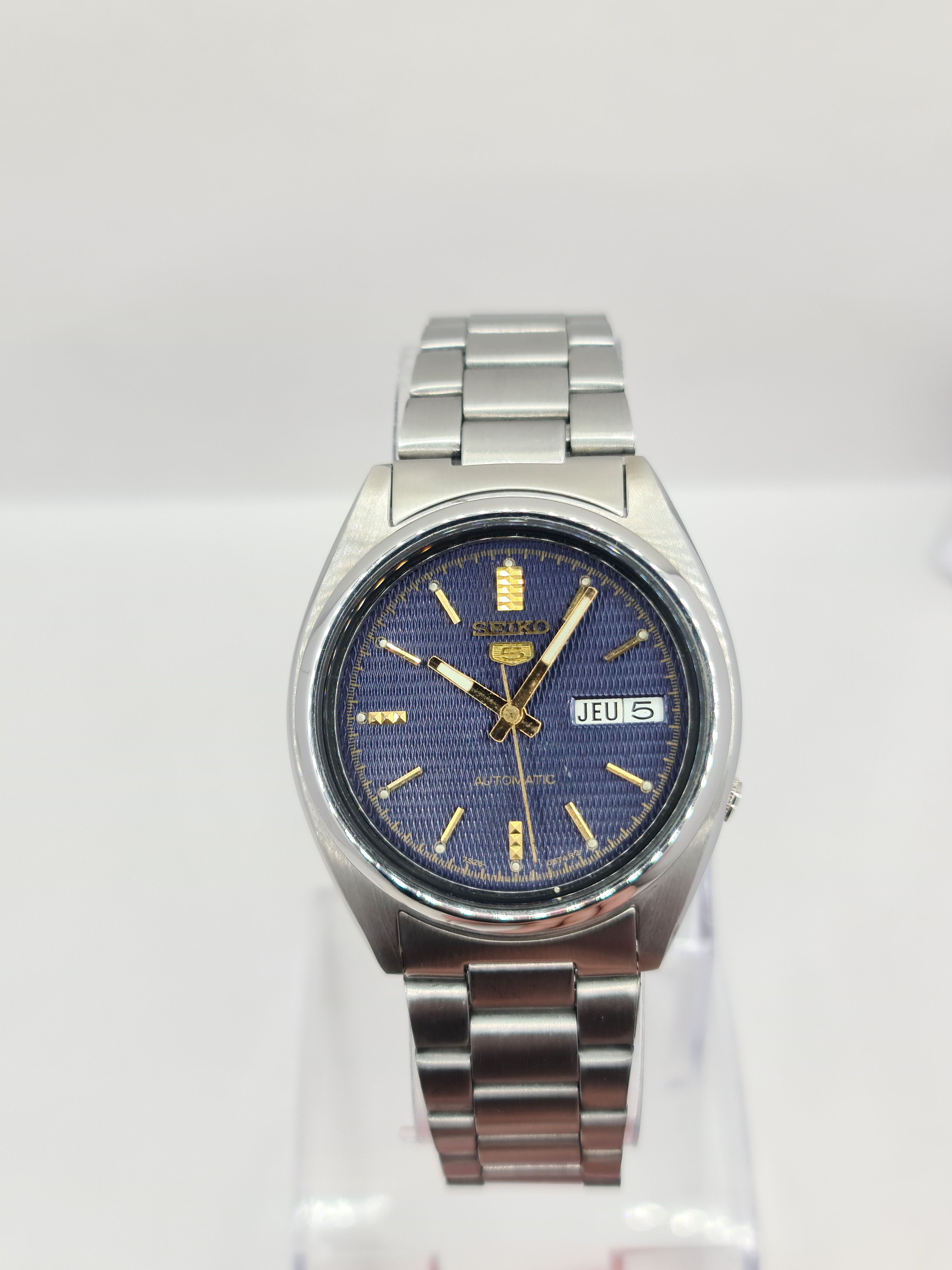 Seiko Seiko 5 Automatic 7S26 Vintage 36mm Blue Dial Watch Size 36 - 8 Thumbnail