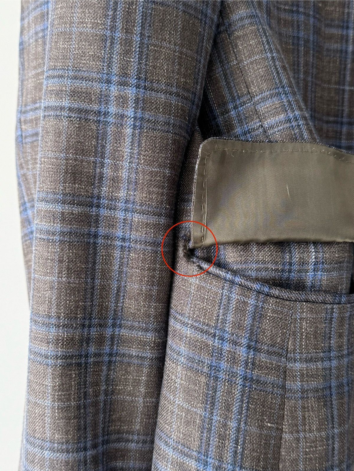 Canali Canali Kei Wool, Silk & Linen Two Button Sport Grey Jacket Size 42R - 5 Thumbnail