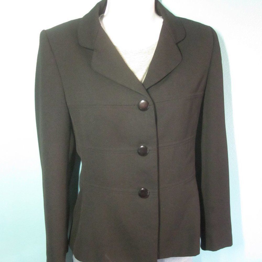 Vintage Womens Black Blazer Melba Vintage Made in France Size 38 Fi Size S / US 4 / IT 40 - 8 Thumbnail