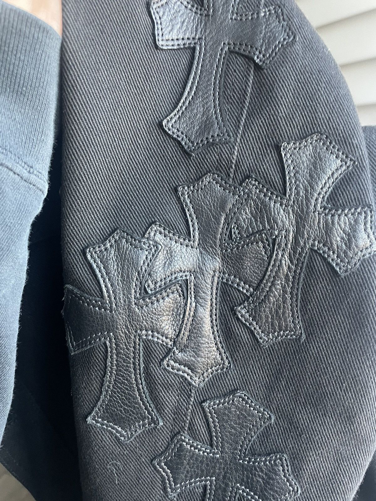Chrome Hearts Chrome Hearts Cross Patched Western Denim Jacket Size US XL / EU 56 / 4 - 18 Thumbnail