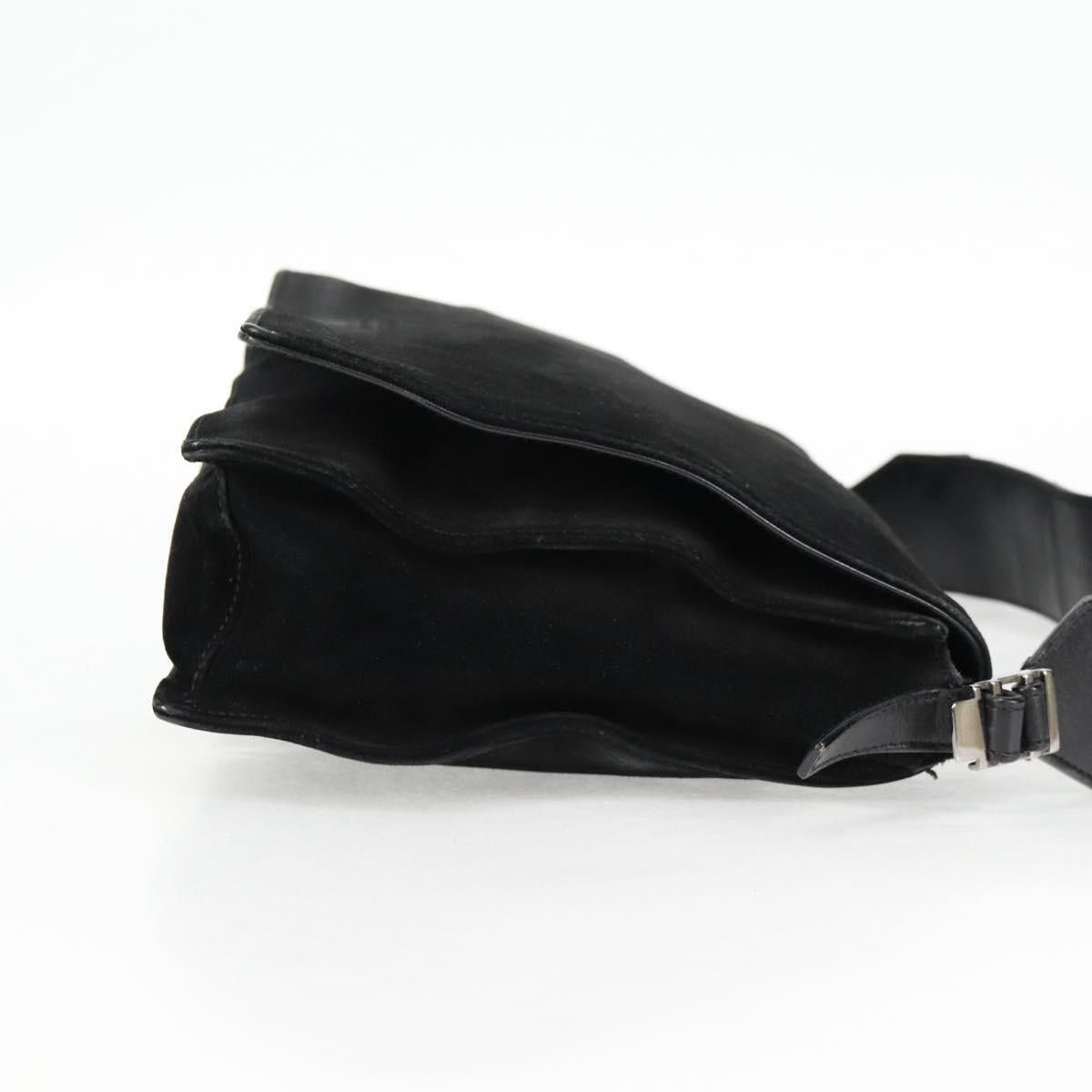 Gucci GUCCI Shoulder Bag Suede Black Silver 001 001 Size ONE SIZE - 6 Thumbnail