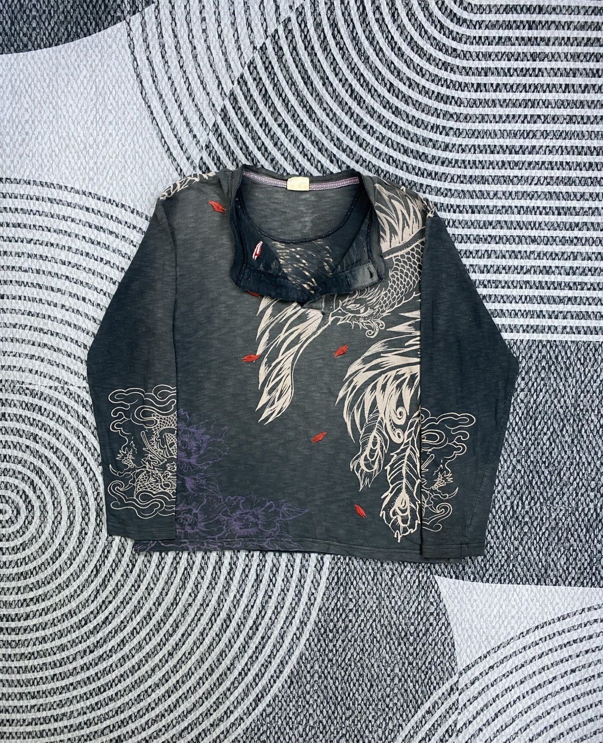 Japanese Brand Vintage Japanese Brand Sukajan Dragon Embroidery Shirt Size US L / EU 52-54 / 3 - 5 Thumbnail