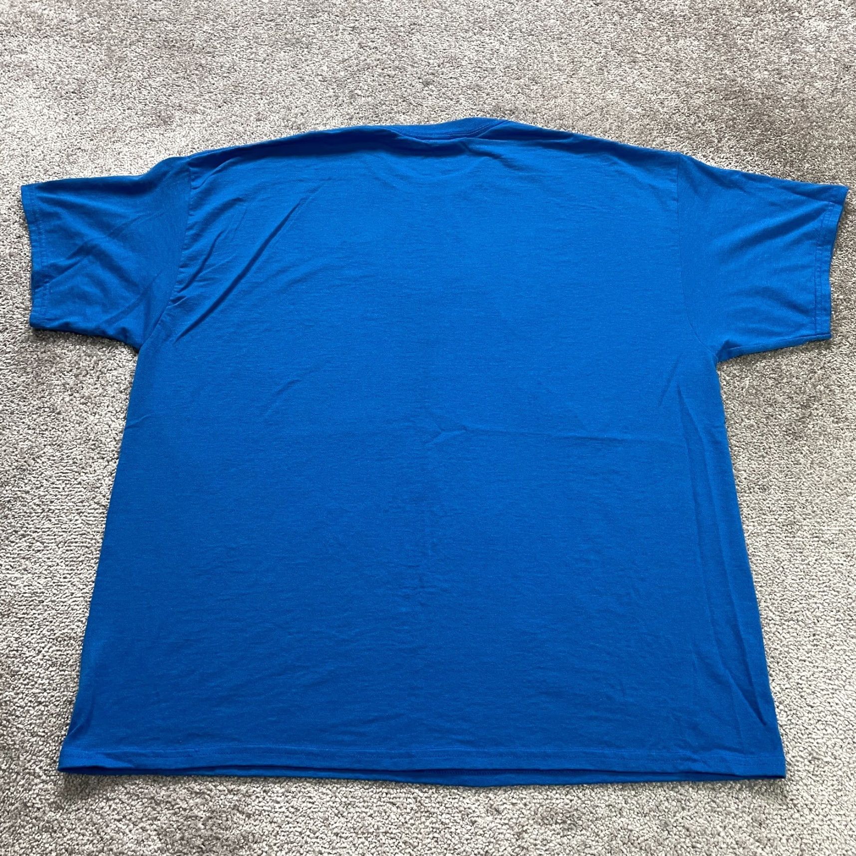 Gildan Gildan Heavy Cotton T-Shirt Mens 2XL Royal Blue Crew Neck Short Sleeve Tee Size US XXL / EU 58 / 5 - 2 Thumbnail