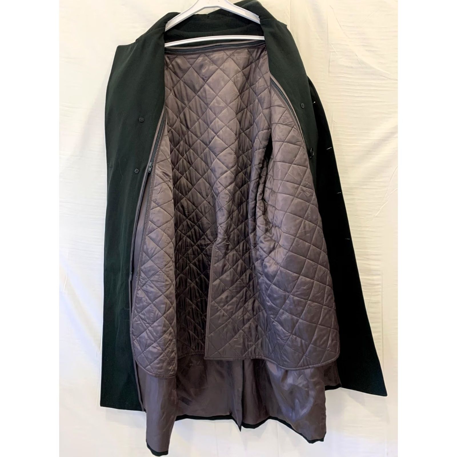 Vintage VINTAGE Mario Master Tailor Ottawa Long Trench Coat Men’s XL Belted Wool Black Size US XL / EU 56 / 4 - 5 Thumbnail