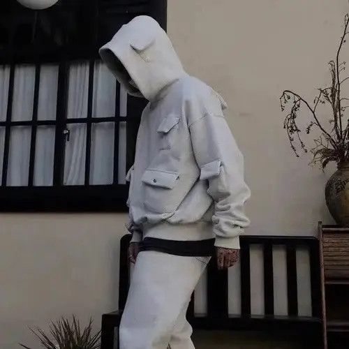 VIBE Oversized streetwear pullover sweatshirt with pockets Size US XL / EU 56 / 4 - 1 Thumbnail