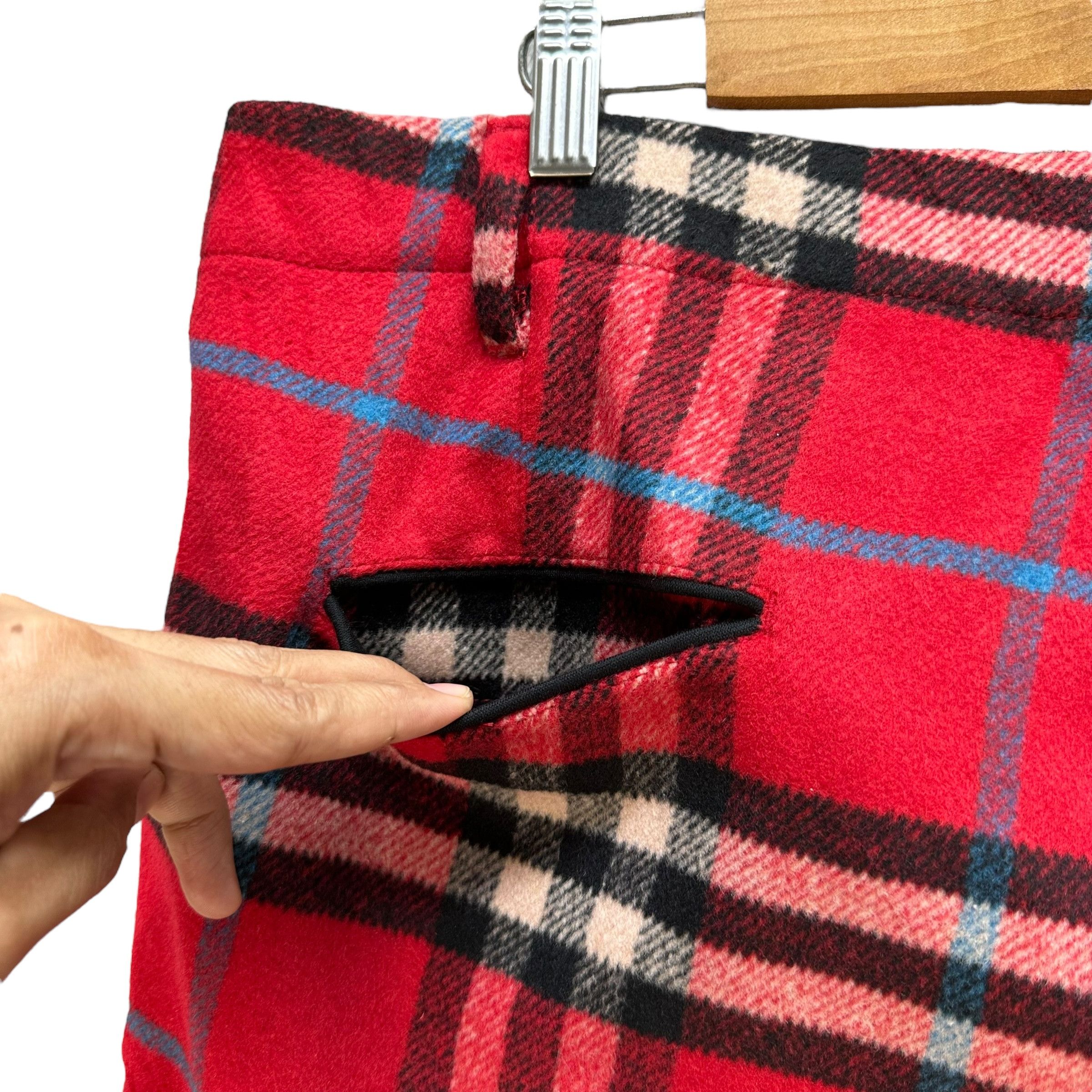 Kangol KANGOL X GRAND SLAM Red Check Cargo Pant #A76-1820 Size US 36 / EU 52 - 12 Thumbnail