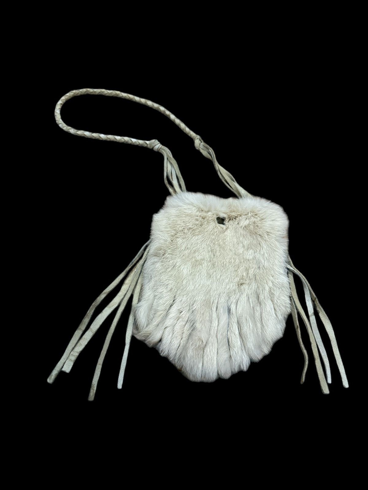 Japanese Brand CASSELINI SOFT FUR FRINGE SLING BAG Size ONE SIZE - 1 Thumbnail