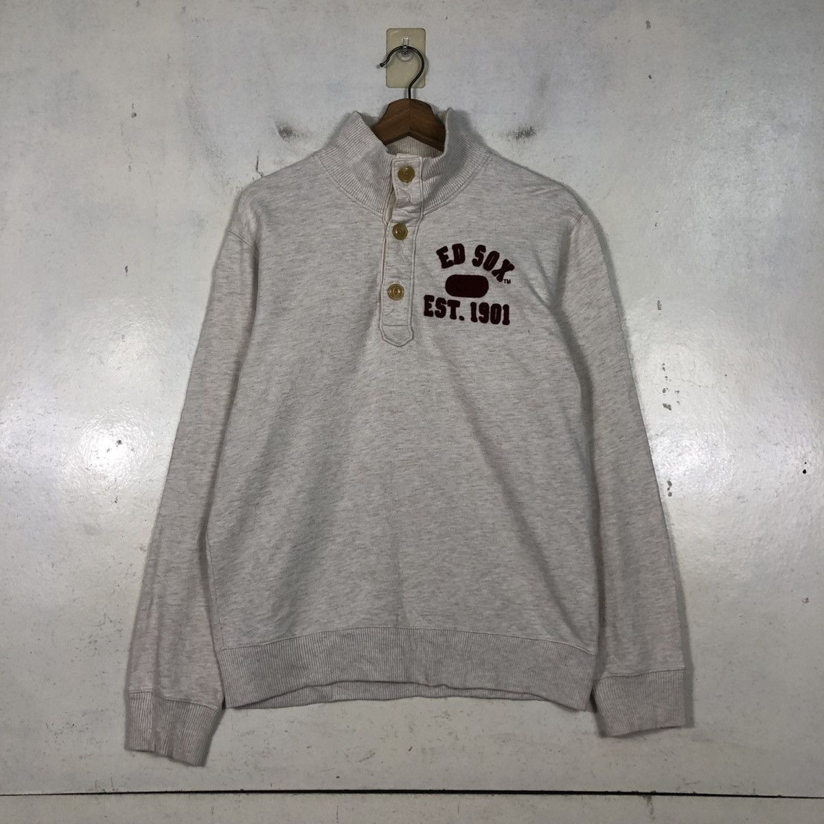 Japanese Brand 📌Vintage Sweatshirt Red Sox Big Logo Size US M / EU 48-50 / 2 - 3 Thumbnail