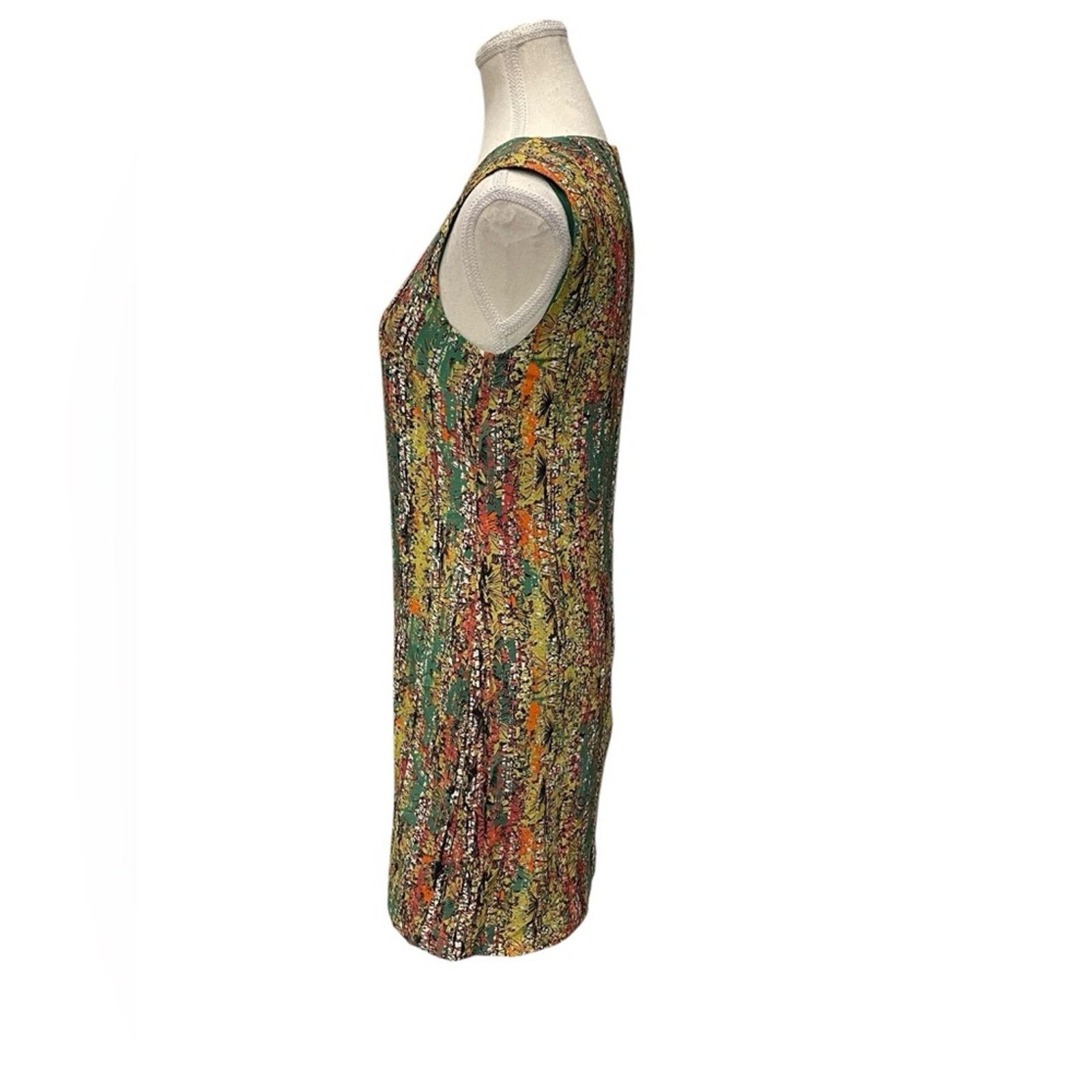 Missoni M Missoni 100% Silk Floral Mini Dress 38 Pink A Line Round Size XS / US 0-2 / IT 36-38 - 3 Thumbnail