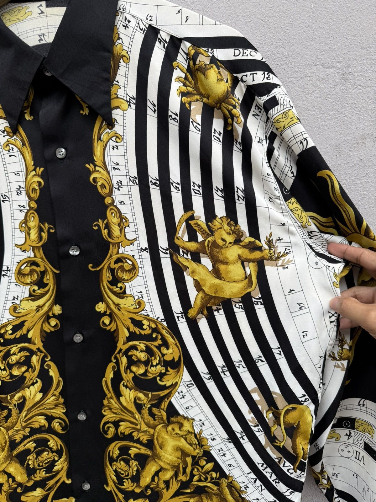 Junya Watanabe 💥GRAIL💥 Vintage Luxurious JUN MEN Fullprint Printed Calender Size US L / EU 52-54 / 3 - 3 Thumbnail