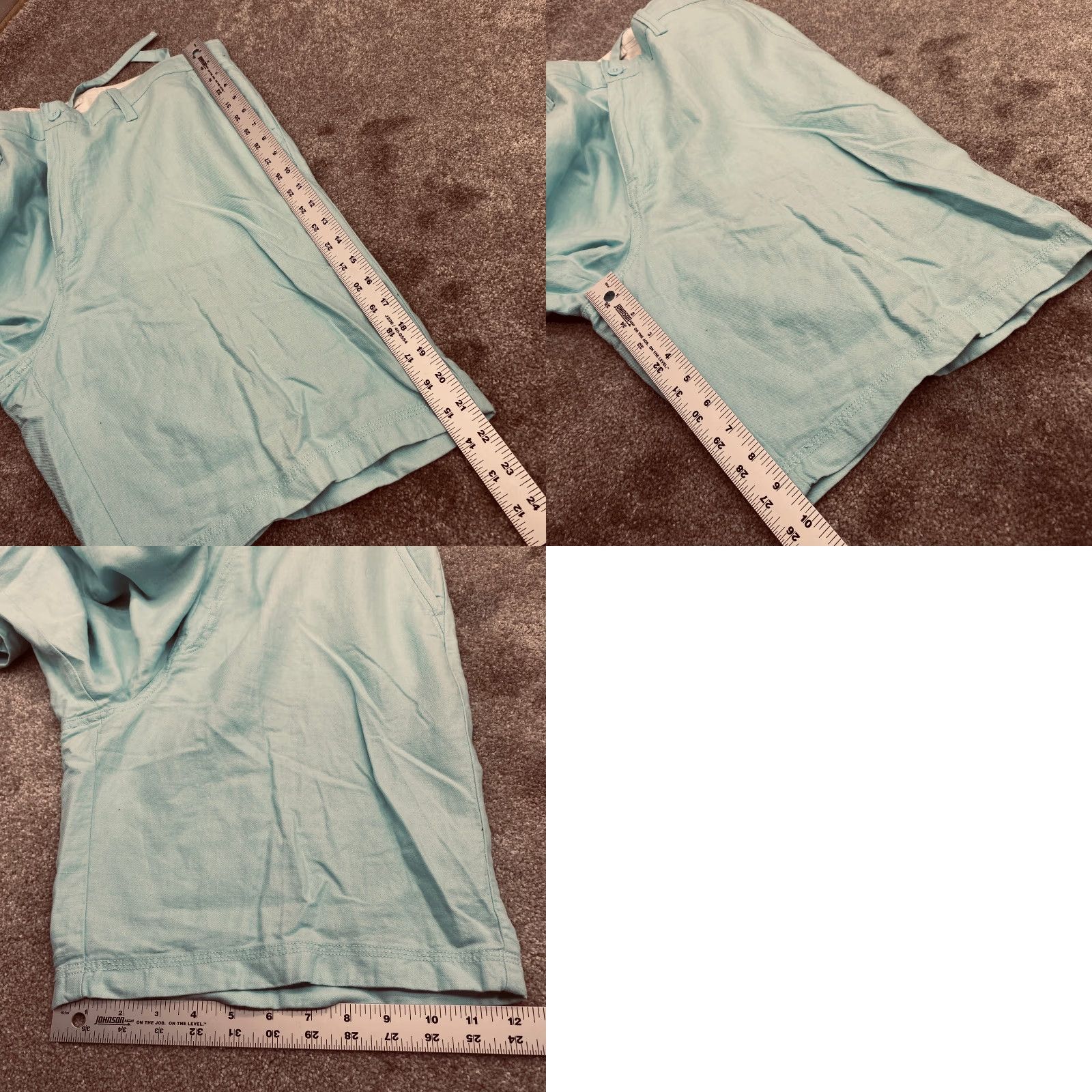 Nautica Nautica Chino Shorts Men's 36x10 Blue Linen Blend Drawstring WNT NWT 6674 Size US 36 / EU 52 - 9 Thumbnail