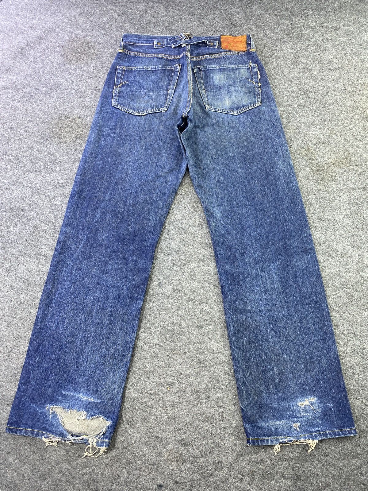 Japanese Brand Studio D Artisan Buckle Back Selvedge Jeans - J880 Size US 29 - 4 Thumbnail