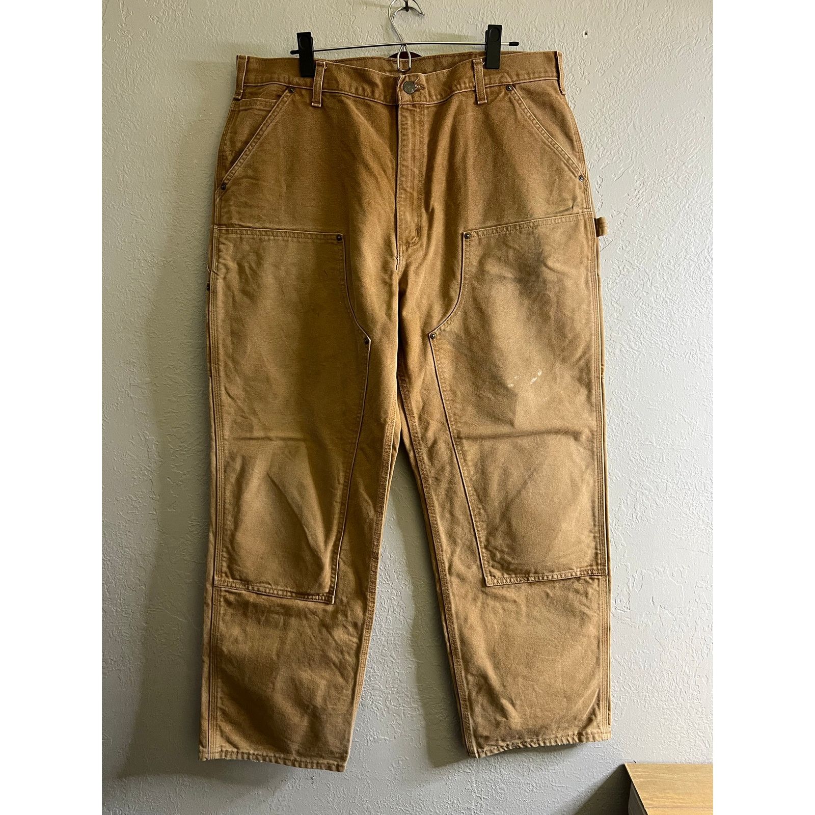 Vintage Carhartt Pants Mens 38x32 Brown B136 Double knee Y2K