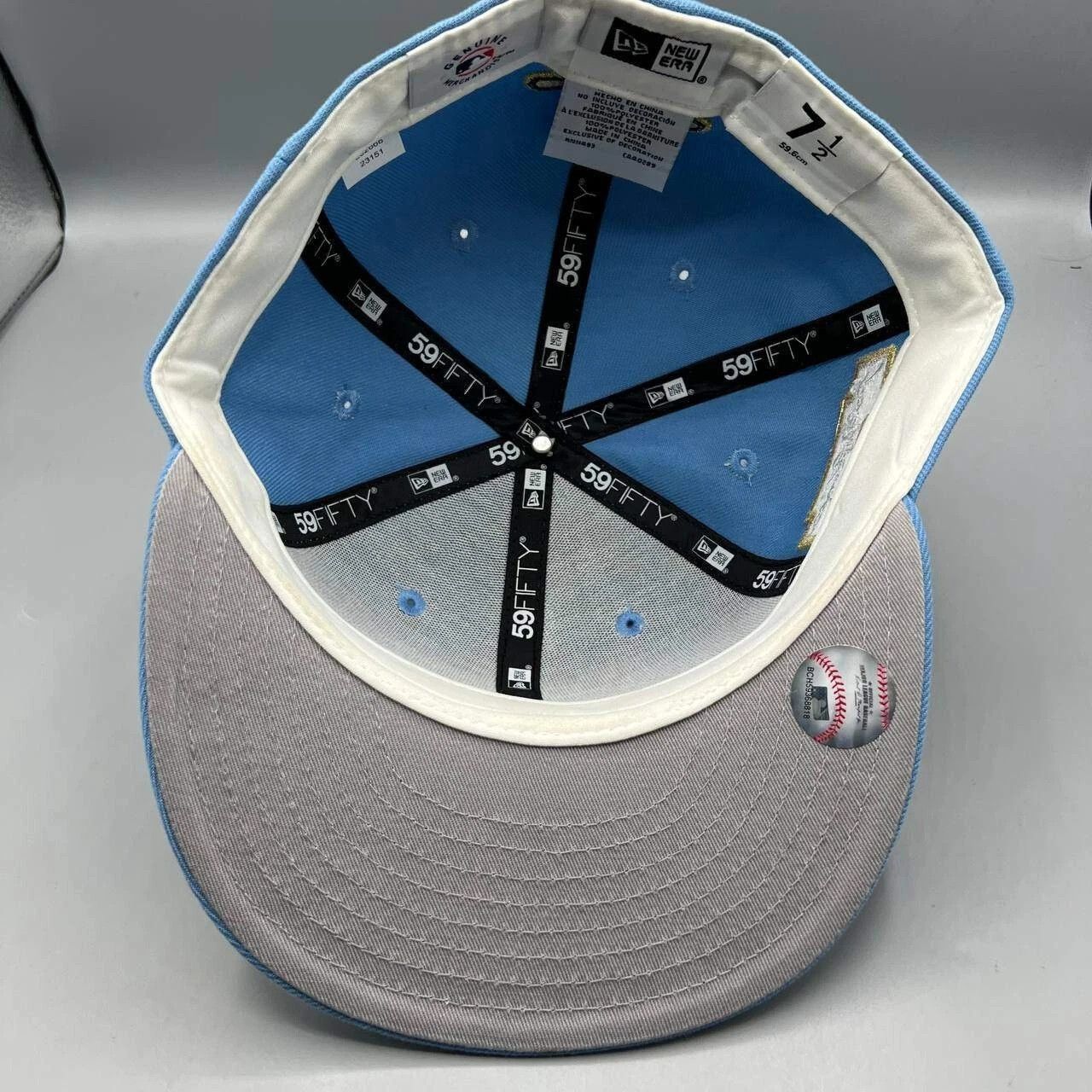 New Era Jackie Robinson #42 Dodgers Hat Men 7 1/2 Blue MLB Fitted Size ONE SIZE - 2 Thumbnail