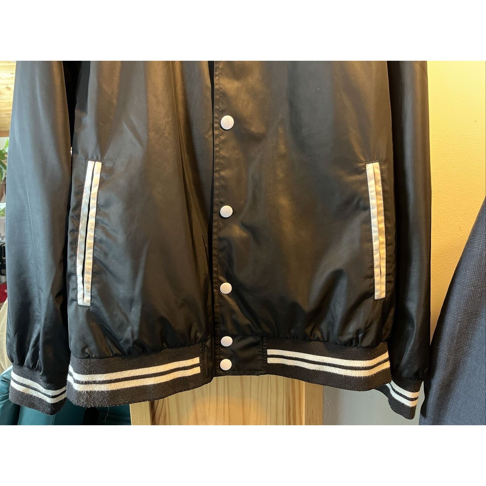 Other ARIZONA Jeans Co Men’s M Black LS Button Up Polyester Jacket Size US M / EU 48-50 / 2 - 7 Thumbnail