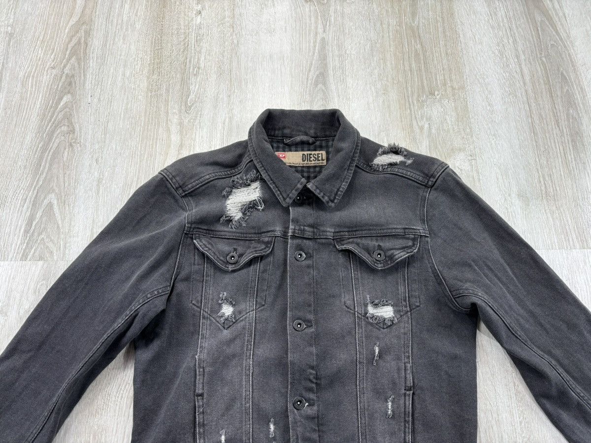 Diesel Womens denim jacket Diesel Size S/M Color Gray Size M / US 6-8 / IT 42-44 - 3 Thumbnail