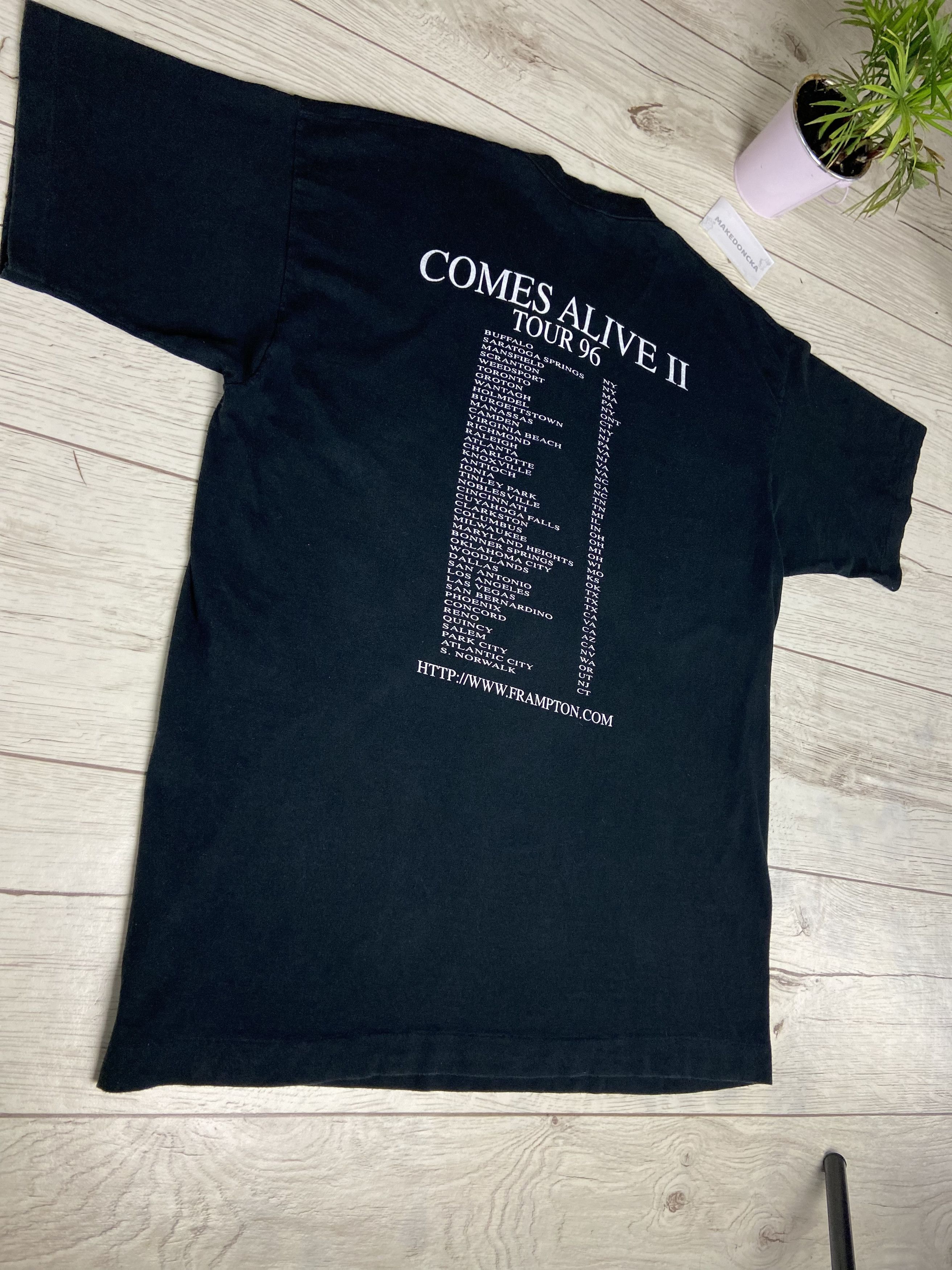 Fruit Of The Loom × Vintage 🔥Vintage Peter Frampton T-shirt,Comes Alive II Tour '96 Size US XL / EU 56 / 4 - 4 Thumbnail