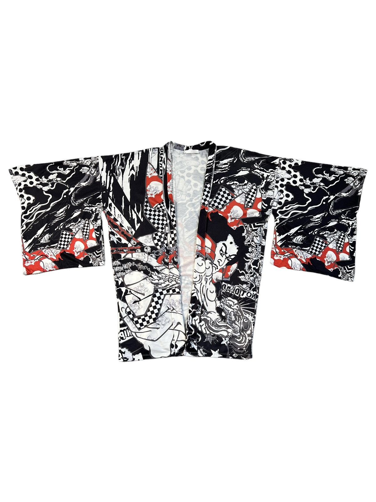 Japanese Brand ACDC RAG 🇯🇵 Harajuku Skulls Punk Kimono Size US M / EU 48-50 / 2 - 1 Thumbnail