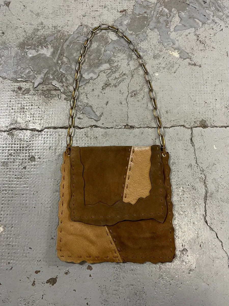 Dolce & Gabbana SS2001 Dolce & Gabbana Beige Pony Hair Leather Patchwork Bag Size ONE SIZE - 1 Thumbnail