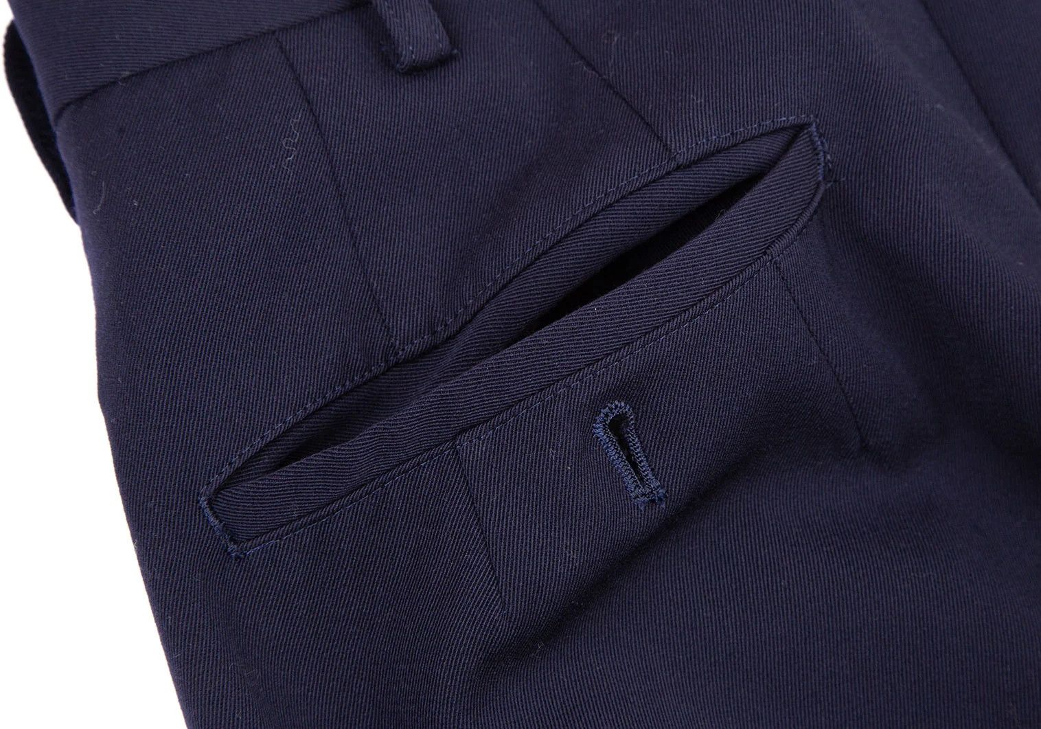 Yohji Yamamoto Yohji Yamamoto Wool Gabardine Two-Tuck Pants Size US 30 / EU 46 - 13 Thumbnail