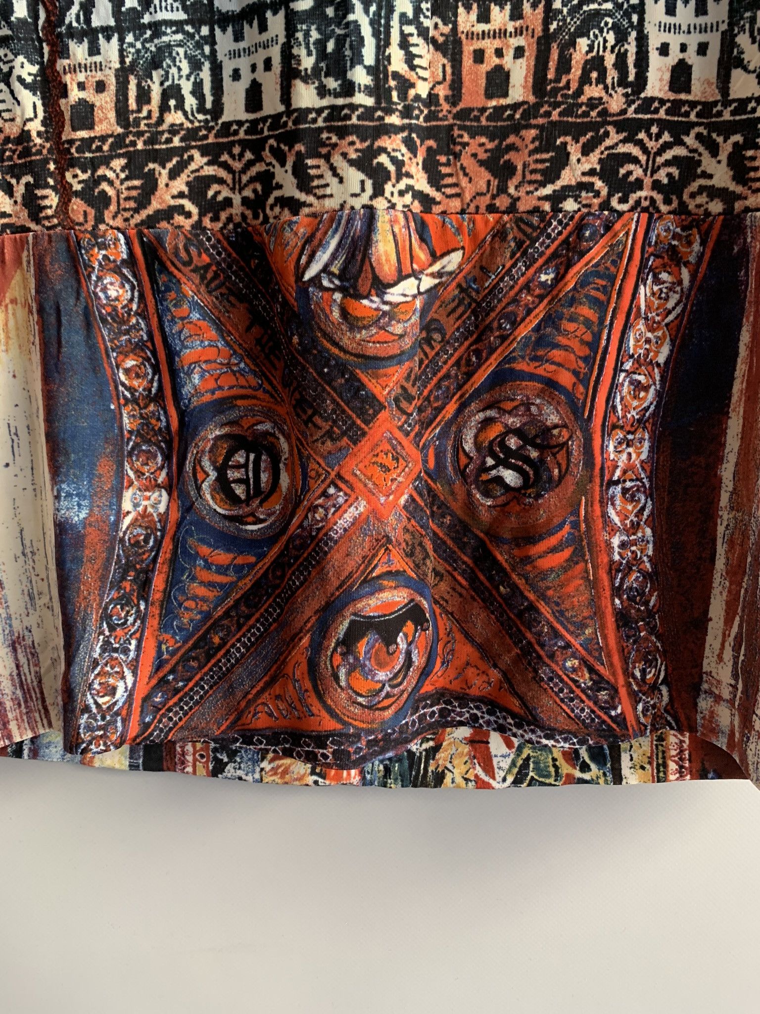 Other Save The Queen All-Over Print Dress Long Sleeve Size L / US 10 / IT 46 - 7 Thumbnail