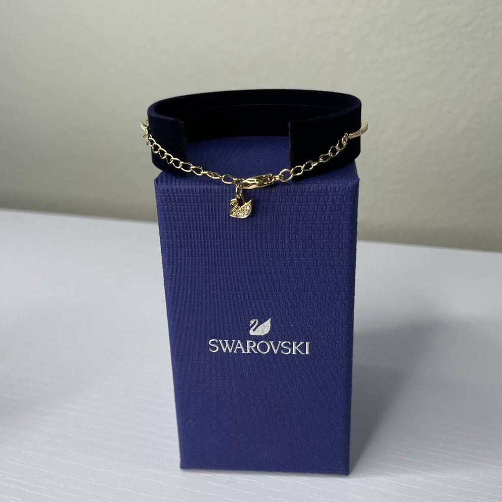 Swarovski Swarovski Sparkling Dance Bracelet Medium Gold Tone Size ONE SIZE - 7 Thumbnail
