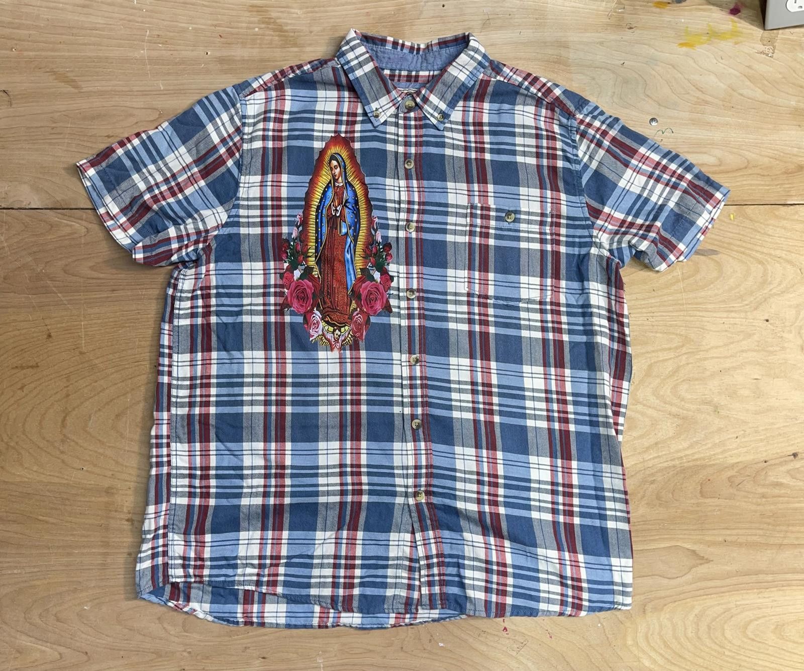 Affliction FIELD & FORREST VIRGIN MARRY STYLE FLANNEL Size 44R - 1 Thumbnail