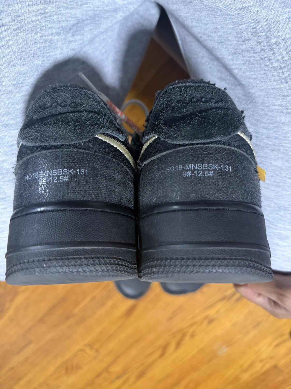 Nike × Off-White Off White x Nike Air Force 1 Low Black Size US 10.5 / EU 43-44 - 15 Thumbnail