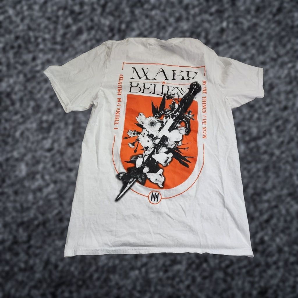 Gildan Gildan Women's Memphis May Fire Band T-Shirt Size S White Double-Sided Skull Graphic Size S / US 4 / IT 40 - 1 Thumbnail