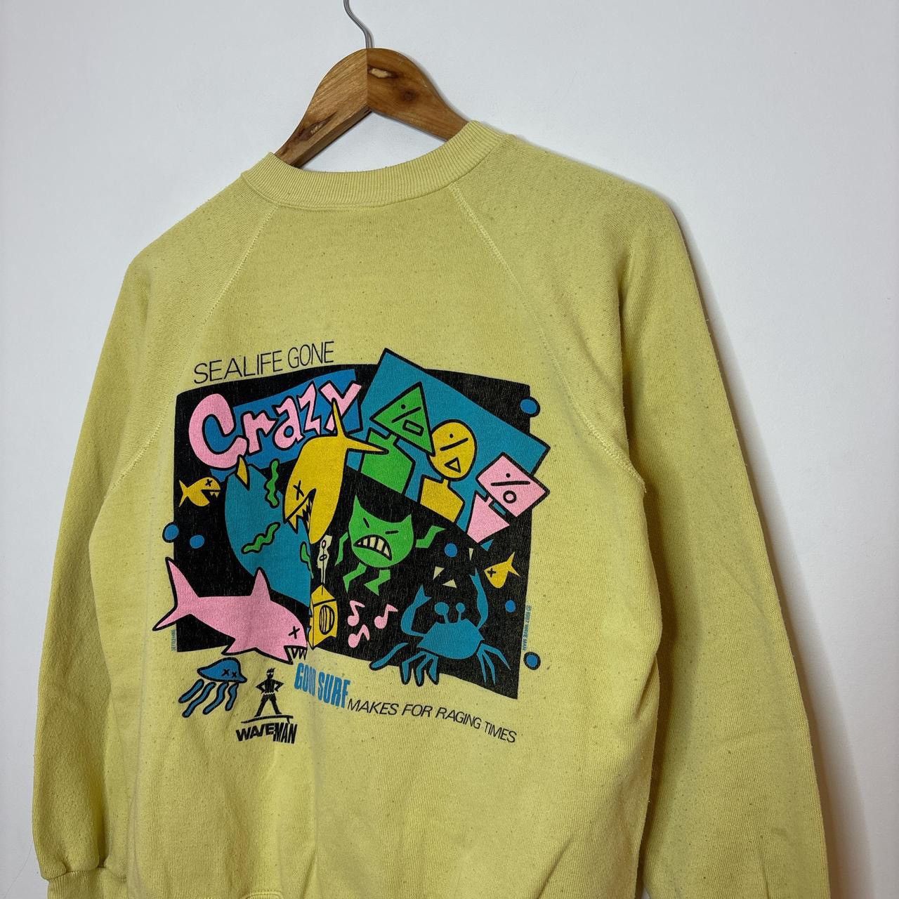 Vintage Vintage Surf Man Crew Neck Sweatshirt Size US M / EU 48-50 / 2 - 2 Thumbnail
