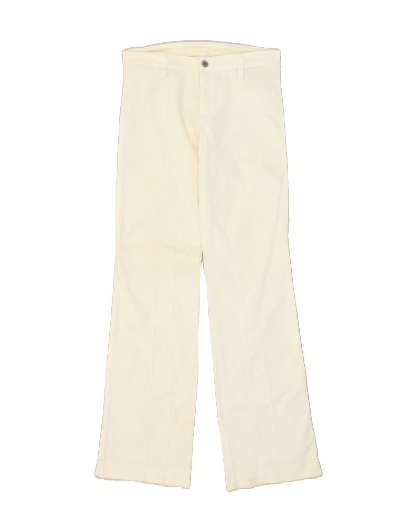 Diesel Womens Straight Casual Trousers W30 L34 White Cotton Size 24" / US 00 / IT 34 - 1 Thumbnail