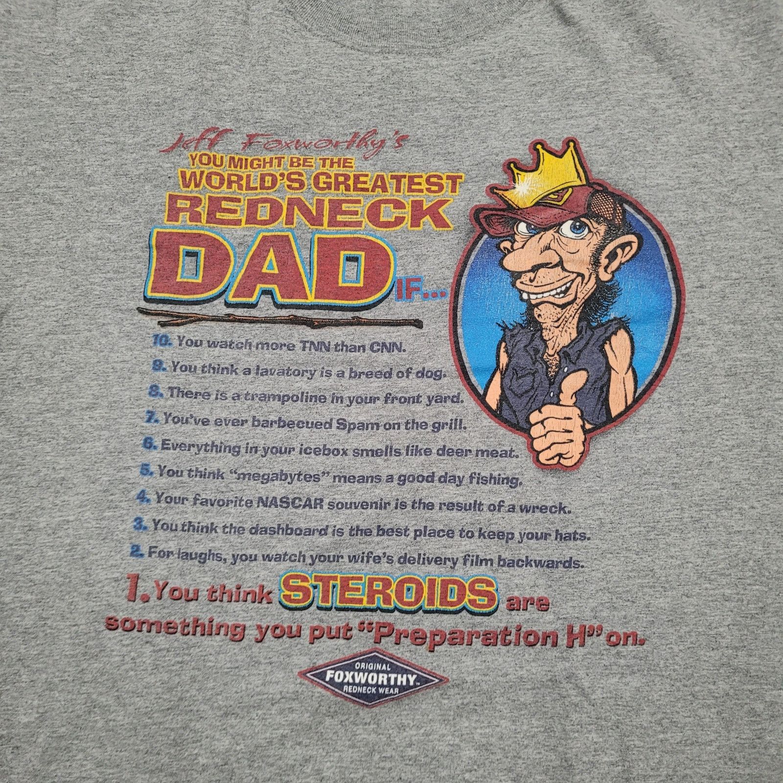Vintage VTG 90s Jeff Foxworthy T-Shirt L Boxy You Might Be A Redneck Size US L / EU 52-54 / 3 - 3 Thumbnail