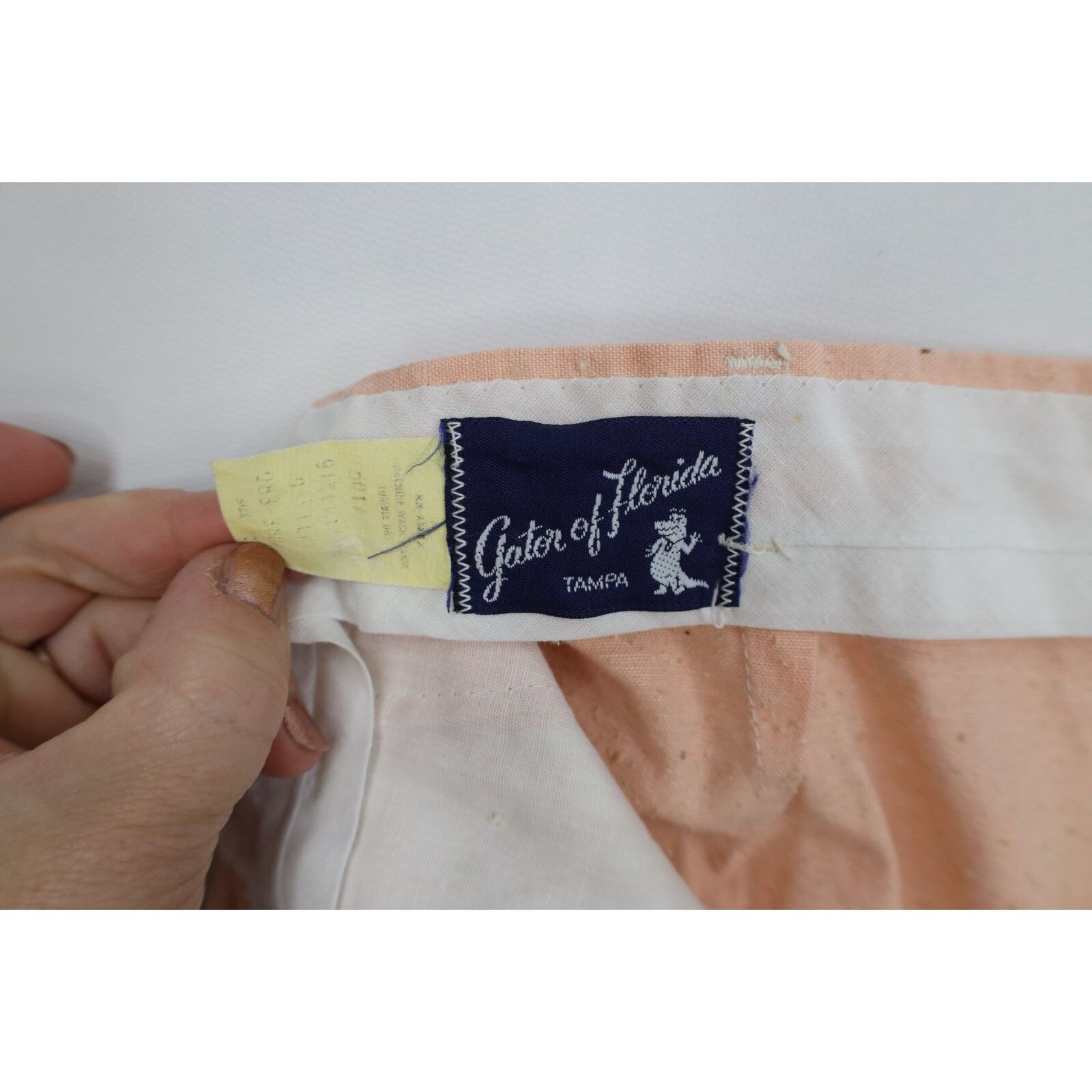 Vintage Vintage 60s 70s Rockabilly Atomic Fleck Silk Blend Skirt Size 40" / US 18 - 5 Thumbnail