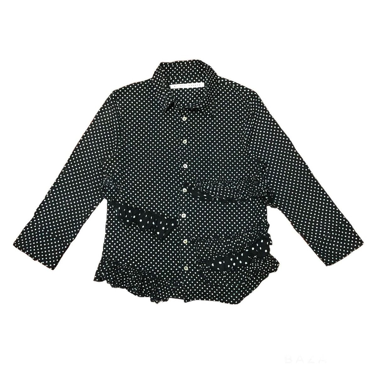 Designer × Issey Miyake × Sunao Kuwahara VTG SUNAOKUWAHARA POLKA DOTS BUTTON UP SHIRT Size M / US 6-8 / IT 42-44 - 1 Thumbnail