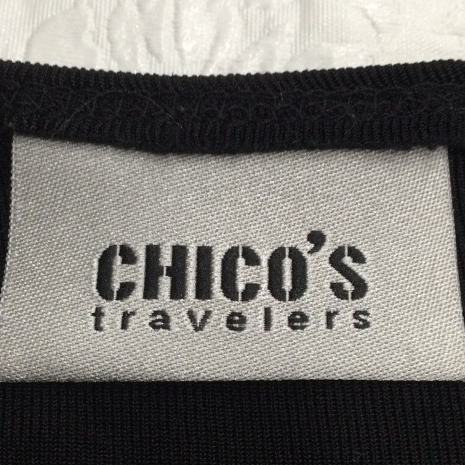 Chicos Chico's Travelers Black Lace Adjustable Strap Tank 2/L/12 Size L / US 10 / IT 46 - 11 Thumbnail