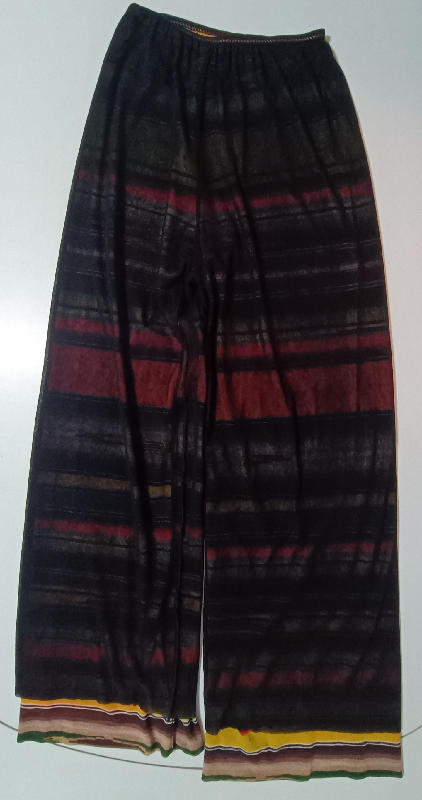 Jean Paul Gaultier SS2005 - Multicolor stripes double layer - mesh nylon Pants Size 25" / US 0 / IT 36 - 18 Thumbnail