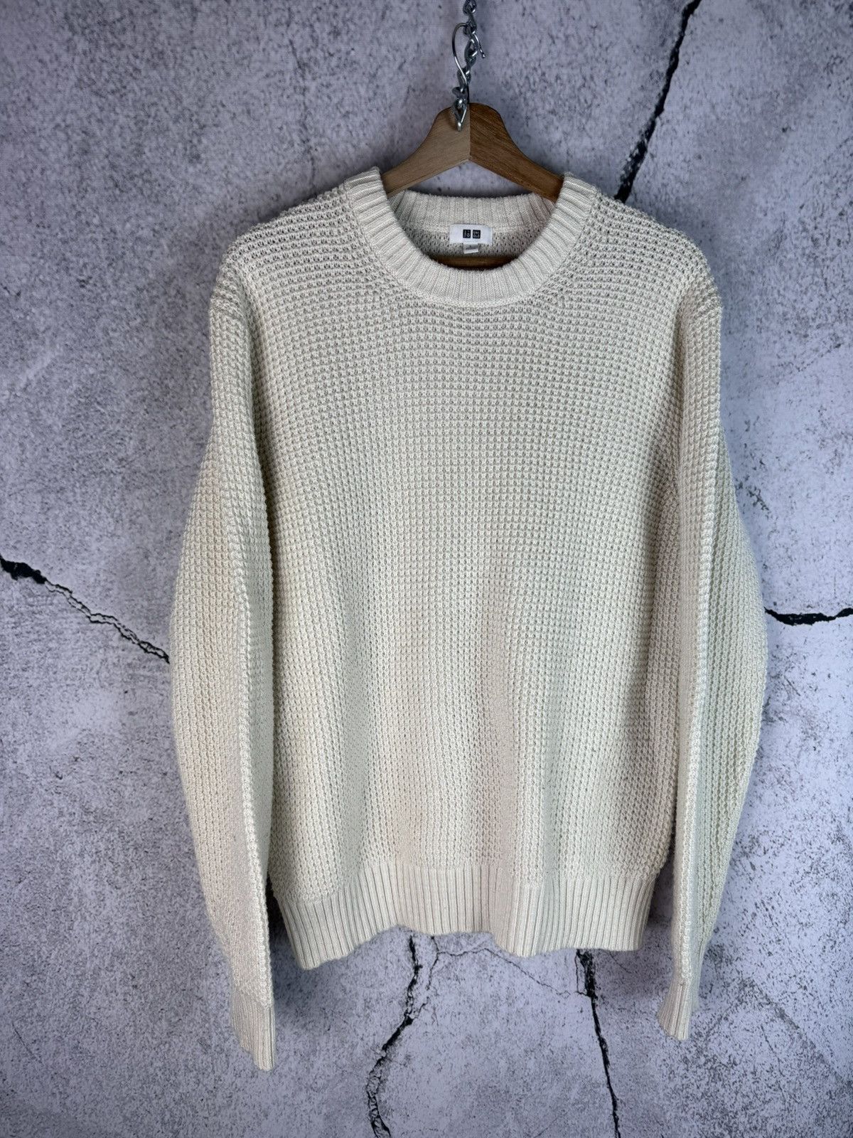 Uniqlo Uniqlo Mock Neck Chunky Knit Sweater Size US L / EU 52-54 / 3 - 1 Thumbnail