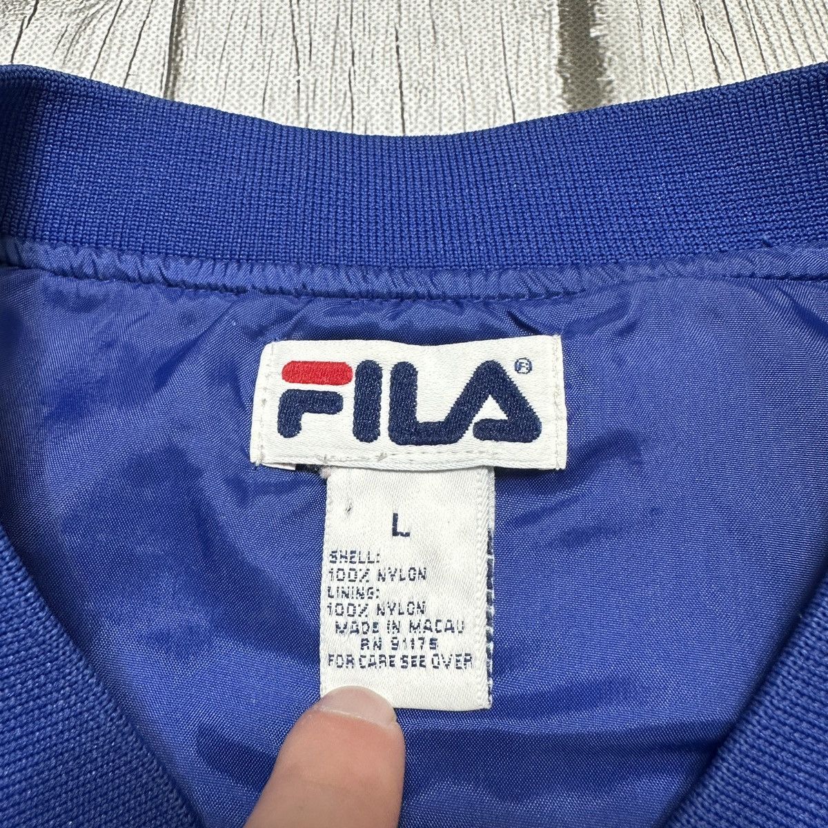Fila × Vintage Vintage FILA windbreaker Size US L / EU 52-54 / 3 - 4 Thumbnail