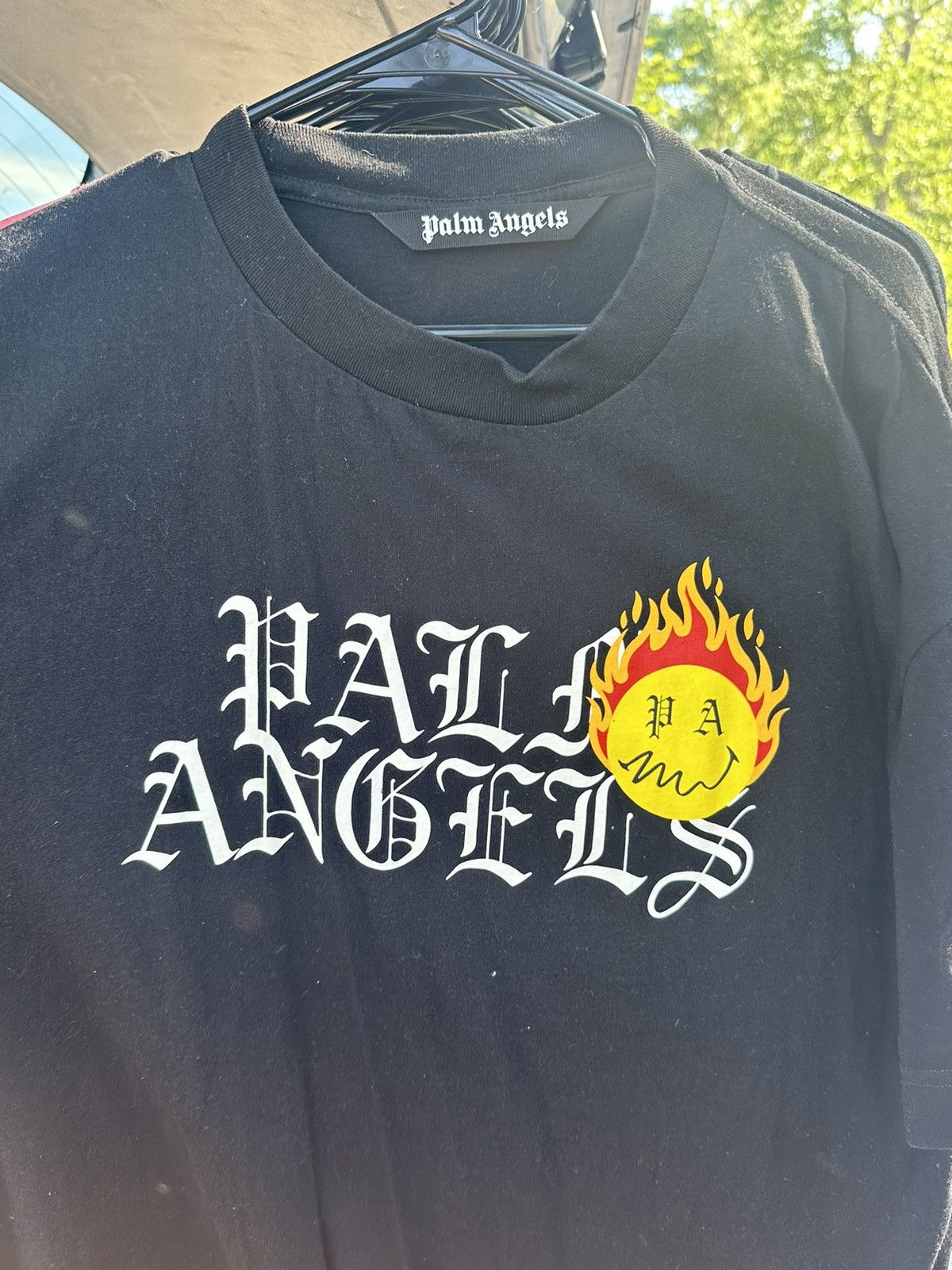 Palm Angels Palm Angels Burning Head Logo Tee Size US XXL / EU 58 / 5 - 1 Thumbnail