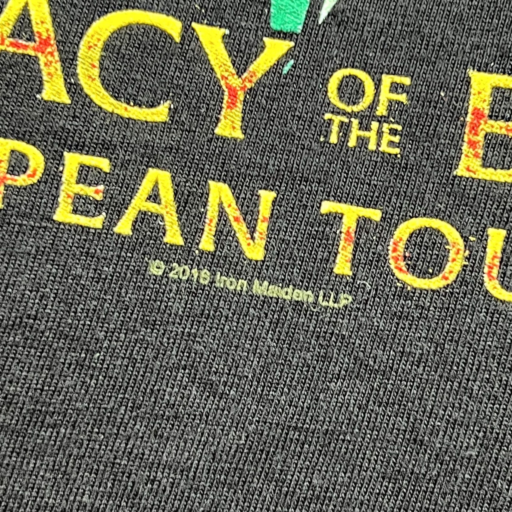 Gildan IRON MAIDEN Legacy of The Beast 2018 Tour Shirt WOMENS XL Tee Band Gildan Shirt Womens XL Black Cotton Short Sleeve Round Neck Moisture Wicking Size XL / US 12-14 / IT 48-50 - 6 Thumbnail