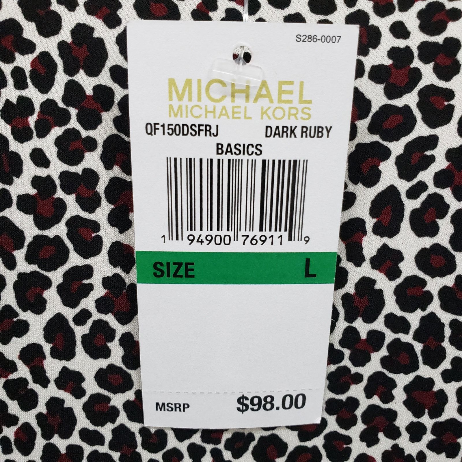 Michael Kors NWT MICHAEL KORS Arm Slit Animal Print Top Blouse L V-Neck Size L / US 10 / IT 46 - 11 Thumbnail