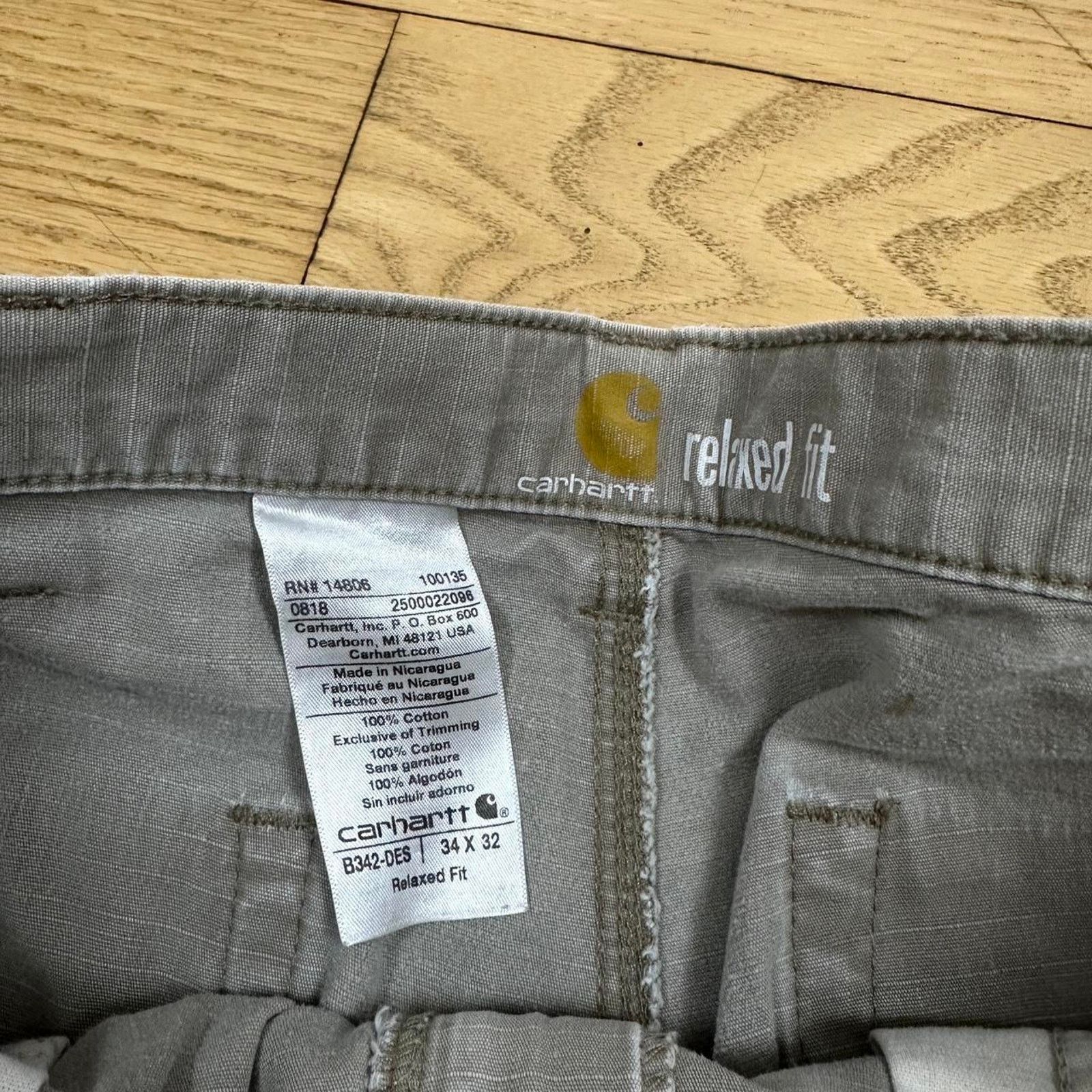 Carhartt × Vintage Vintage Carhartt Canvas Cargo Pants Size US 34 / EU 50 - 5 Thumbnail