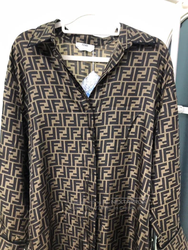Fendi Fendi All-Print Dress Size XS / US 0-2 / IT 36-38 - 5 Thumbnail
